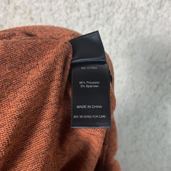 Ali Miles Orange Long Sleeve Cinched Cowl Neck Drawstring Sweater Womens‎ Size S - Picture 4 of 9